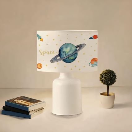 Laste lamp CANDY 1xE27/40W/230V valge/lopsakas