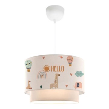 Laste lamp CANDY 1xE27/40W/230V valge/värviline