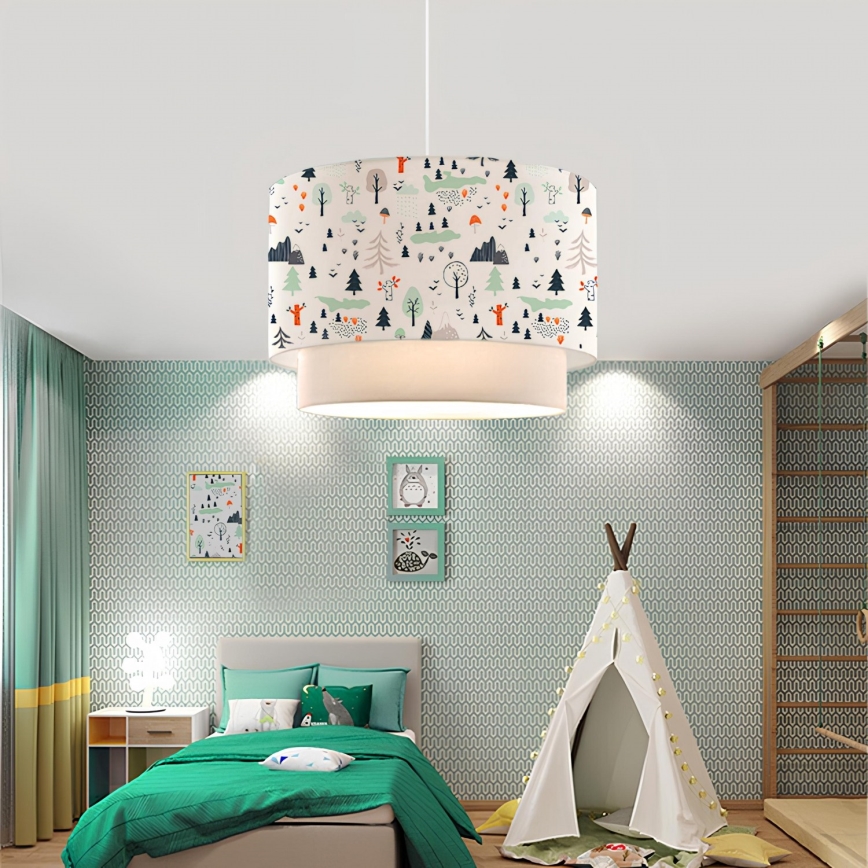 Laste lamp CANDY 1xE27/40W/230V valge/värviline