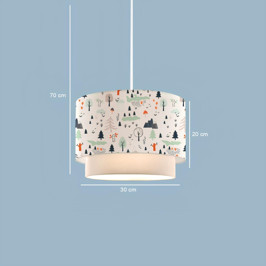 Laste lamp CANDY 1xE27/40W/230V valge/värviline