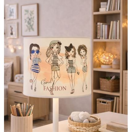 Laste laualamp GIRLS VIBES 1xE27/60W/230V, läbimõõt 18 cm, tüdrukutele