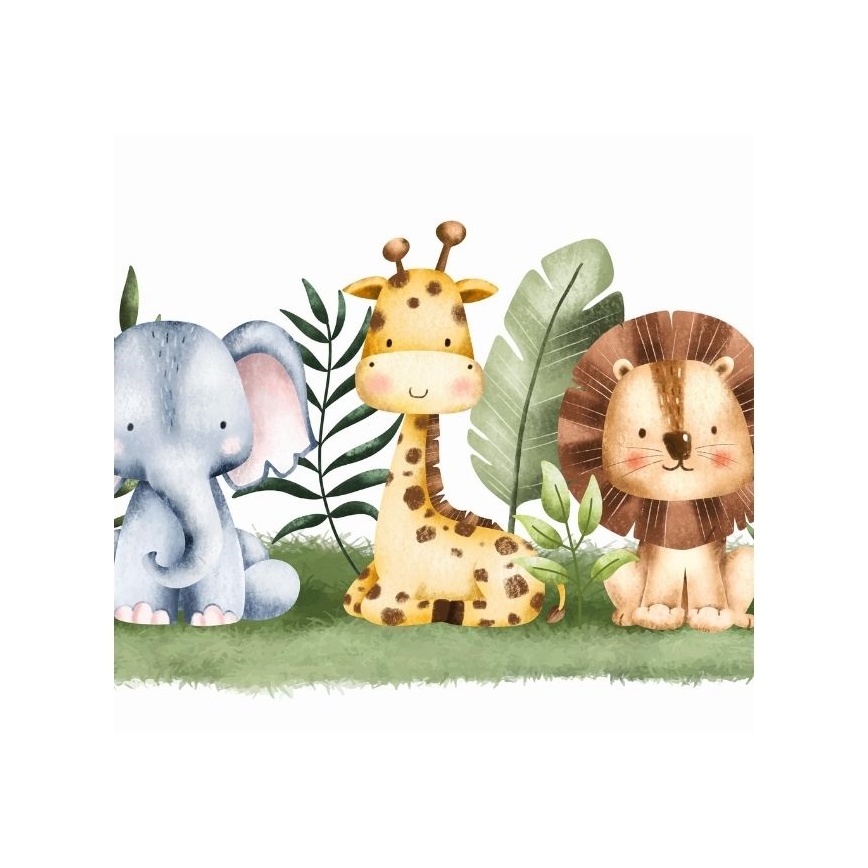 Laste laualamp KIDS ROOM 1xE27/60W/230V, läbimõõt 18 cm, džungli muster