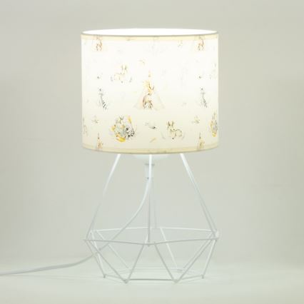 Laste laualamp KIDS ROOM 1xE27/60W/230V, läbimõõt 18 cm, loomakujundusega