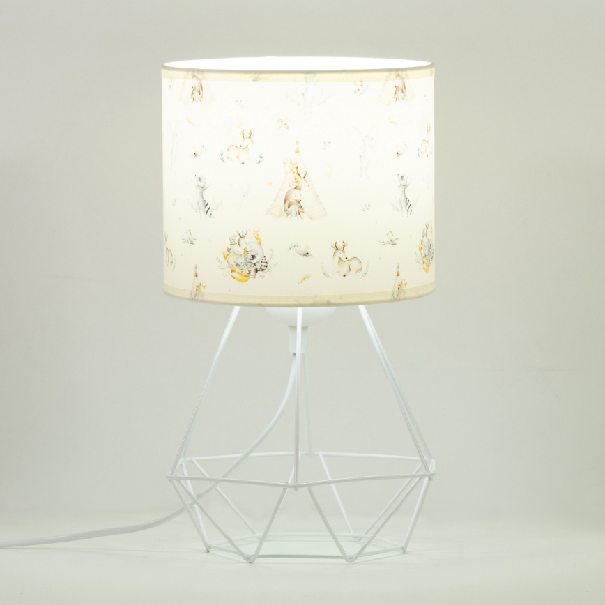 Laste laualamp KIDS ROOM 1xE27/60W/230V, läbimõõt 18 cm, loomakujundusega