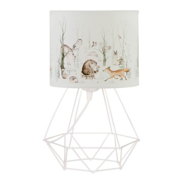 Laste laualamp KIDS ROOM 1xE27/60W/230V, läbimõõt 18 cm, loomakujundusega