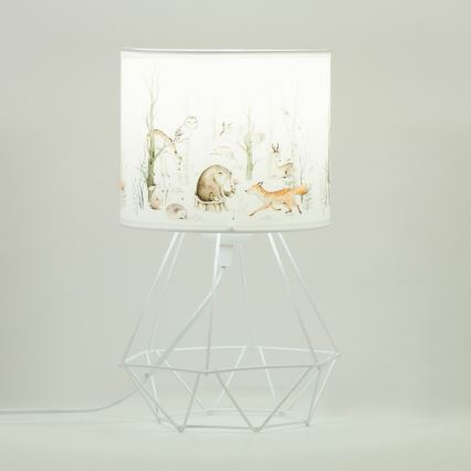 Laste laualamp KIDS ROOM 1xE27/60W/230V, läbimõõt 18 cm, loomakujundusega