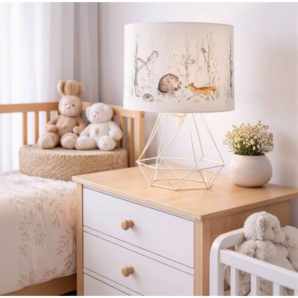 Laste laualamp KIDS ROOM 1xE27/60W/230V, läbimõõt 18 cm, loomakujundusega