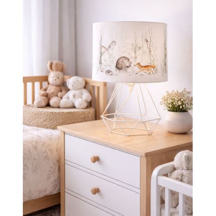 Laste laualamp KIDS ROOM 1xE27/60W/230V, läbimõõt 18 cm, loomakujundusega