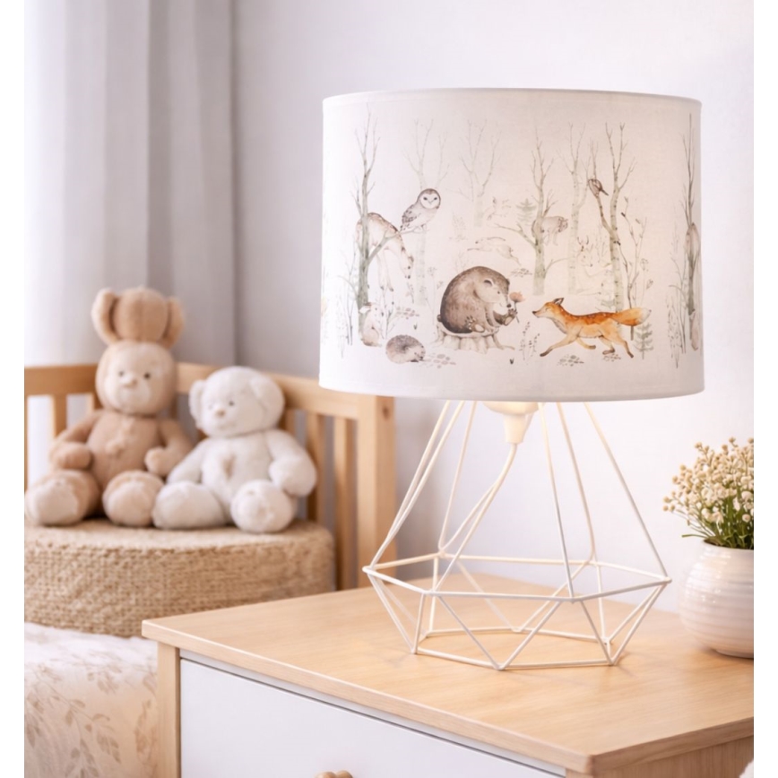 Laste laualamp KIDS ROOM 1xE27/60W/230V, läbimõõt 18 cm, loomakujundusega