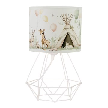 Laste laualamp KIDS ROOM 1xE27/60W/230V, läbimõõt 18 cm, loomamotiividega