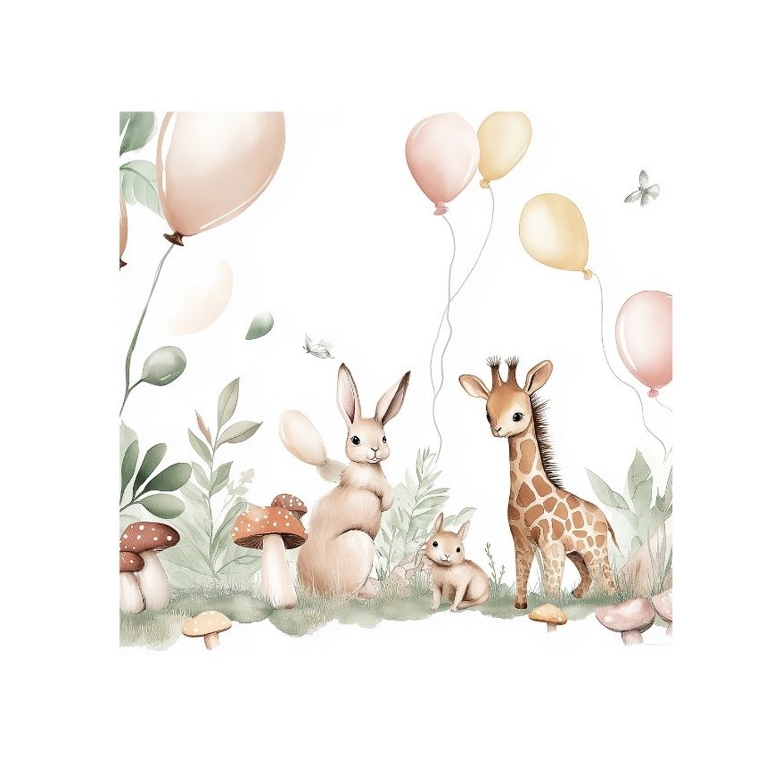 Laste laualamp KIDS ROOM 1xE27/60W/230V, läbimõõt 18 cm, loomamotiividega