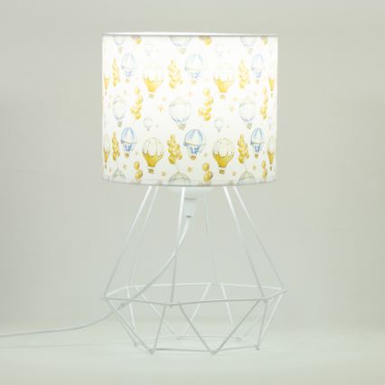 Laste laualamp KIDS ROOM 1xE27/60W/230V, läbimõõt 18 cm, õhupallimustriga