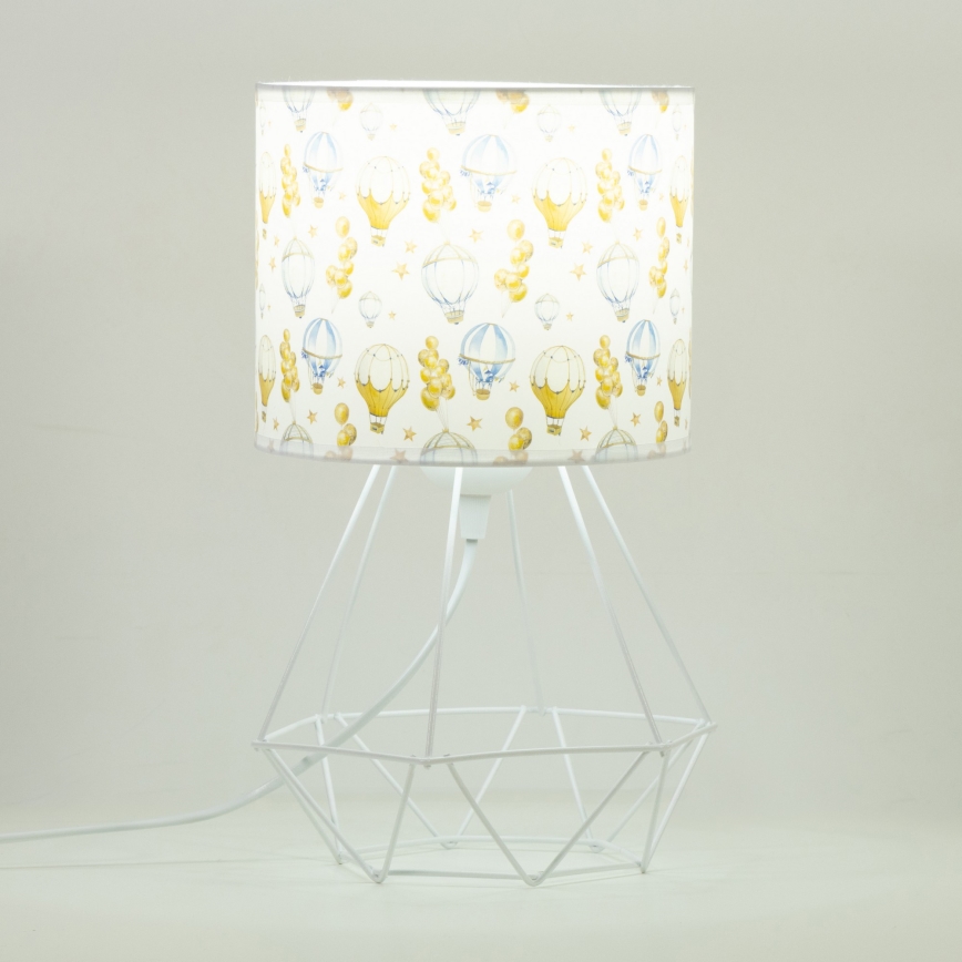 Laste laualamp KIDS ROOM 1xE27/60W/230V, läbimõõt 18 cm, õhupallimustriga