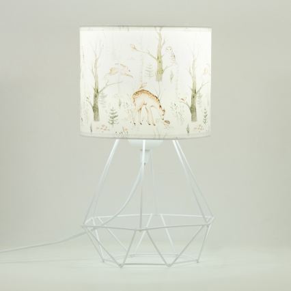 Laste laualamp KIDS ROOM 1xE27/60W/230V Ø 18 cm loomateemaline