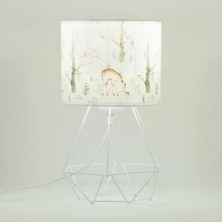 Laste laualamp KIDS ROOM 1xE27/60W/230V Ø 18 cm loomateemaline