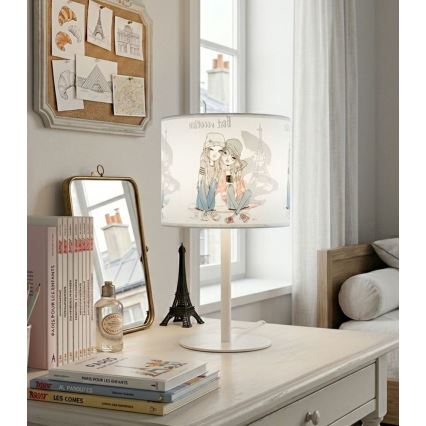 Laste lauavalgusti GIRLS VIBES 1xE27/60W/230V läbimõõt 18 cm Paris