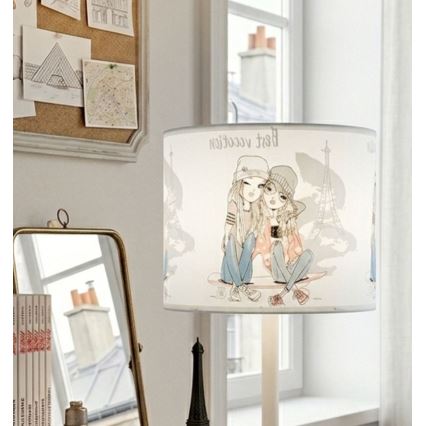 Laste lauavalgusti GIRLS VIBES 1xE27/60W/230V läbimõõt 18 cm Paris