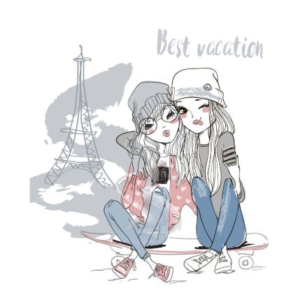 Laste lauavalgusti GIRLS VIBES 1xE27/60W/230V läbimõõt 18 cm Paris