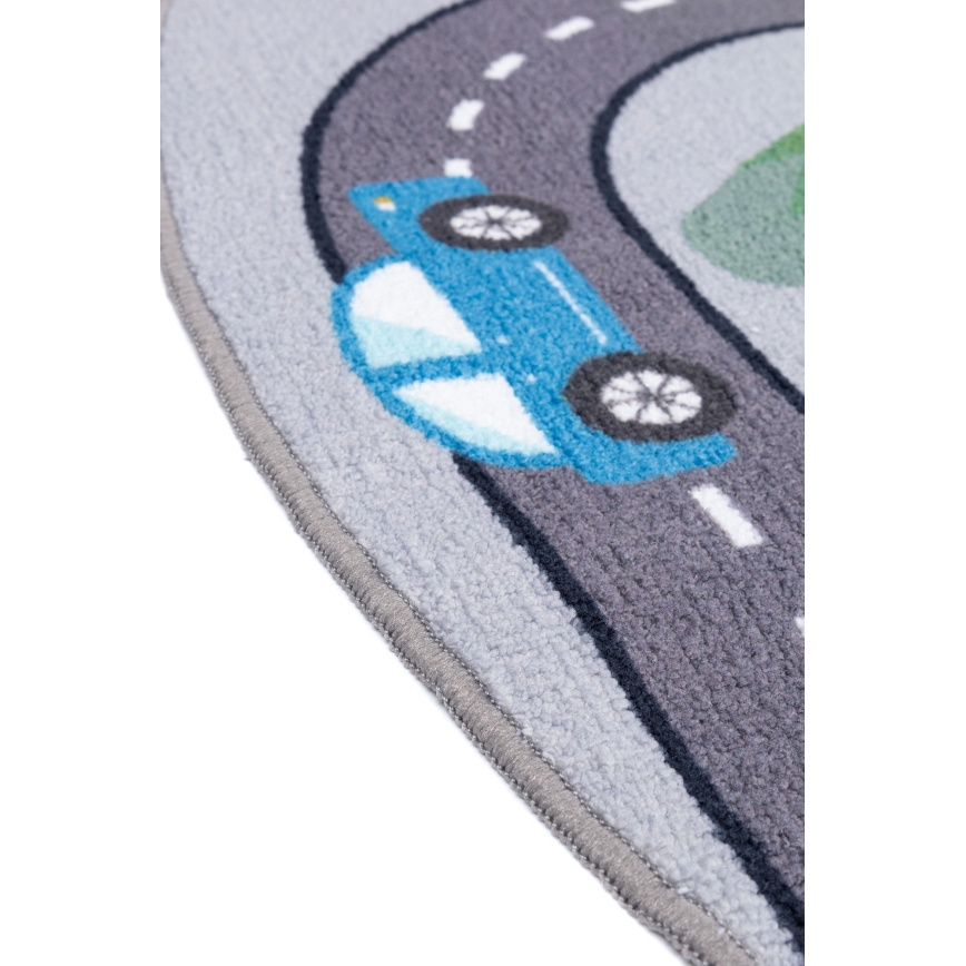 Laste libisemisvastane vaip ARES STREETS 160 cm hall/linn