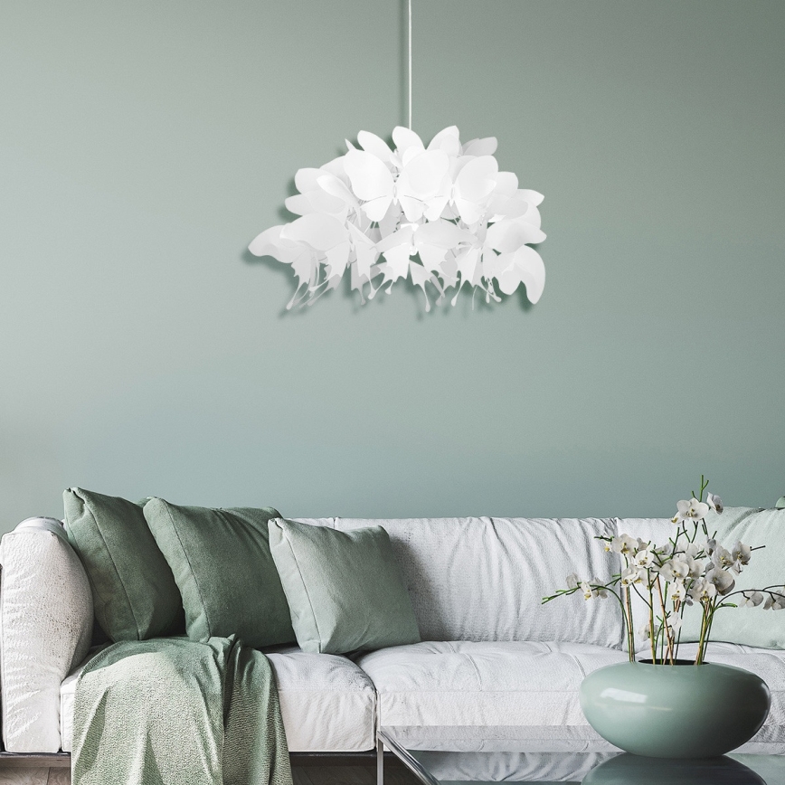 Laste lühter FARFALLA 1xE27/60W/230V valge