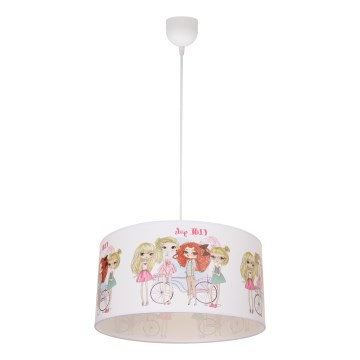 Laste lühter GIRLS VIBES 1xE27/60W/230V läbimõõt 40 cm tüdrukutele