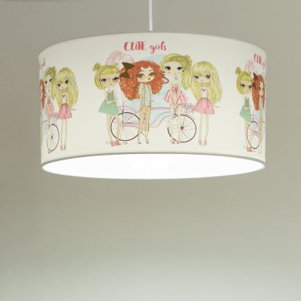Laste lühter GIRLS VIBES 1xE27/60W/230V läbimõõt 40 cm tüdrukutele