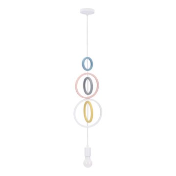 Laste lühter HOOPS 1xE27/20W/230V, Ø 19 cm, värvikas
