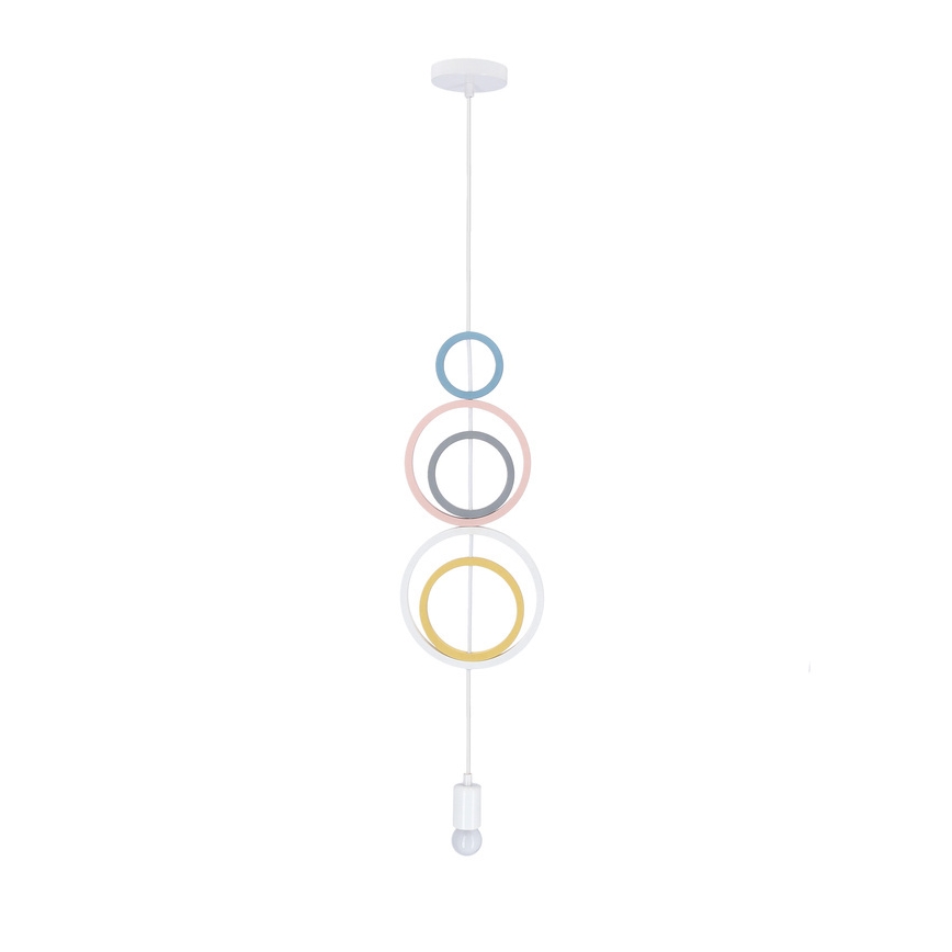 Laste lühter HOOPS 1xE27/20W/230V, Ø 19 cm, värvikas