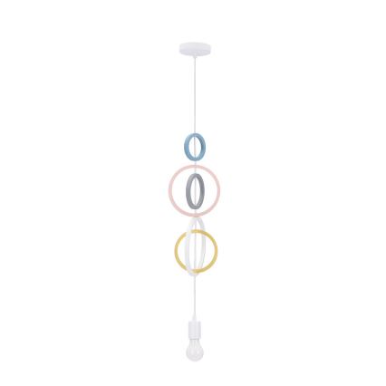 Laste lühter HOOPS 1xE27/20W/230V, Ø 19 cm, värvikas