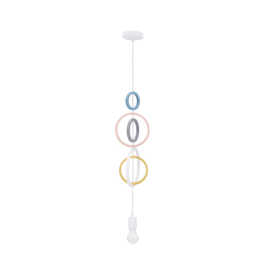 Laste lühter HOOPS 1xE27/20W/230V, Ø 19 cm, värvikas