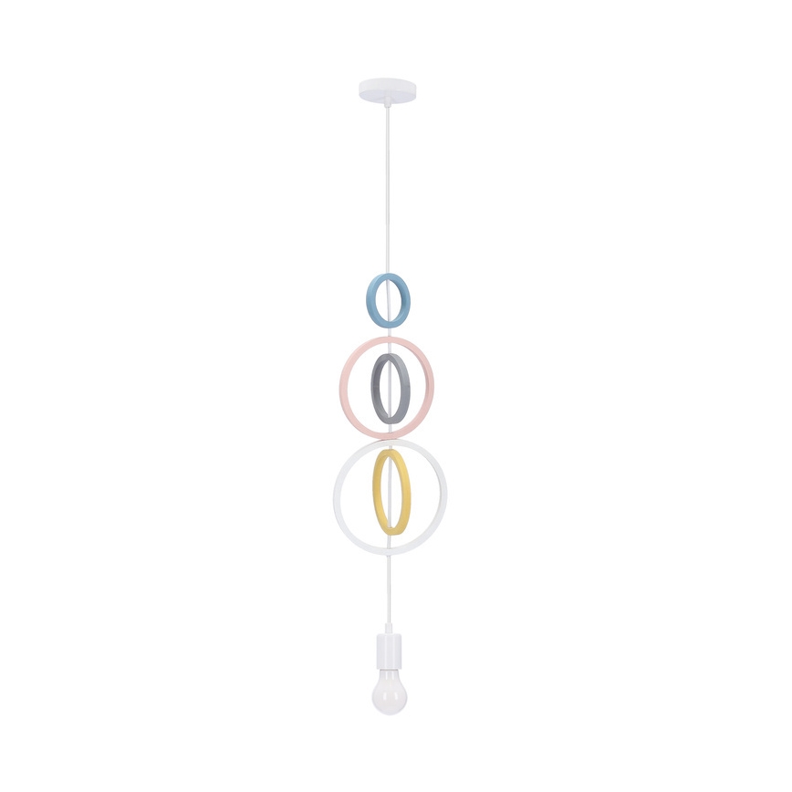 Laste lühter HOOPS 1xE27/20W/230V, Ø 19 cm, värvikas