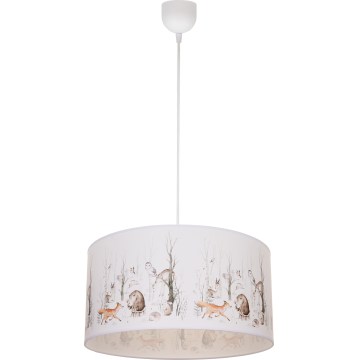 Laste lühter KIDS ROOM 1xE27/60W/230V, läbimõõt 40 cm, loomamotiividega