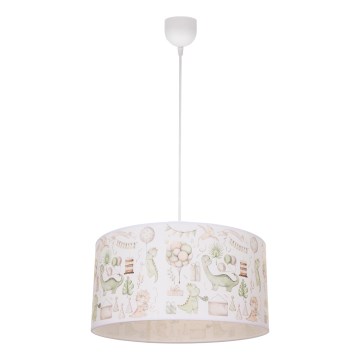 Laste lühter KIDS ROOM 1xE27/60W/230V, Ø 40 cm, dinosaurus