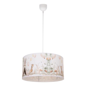 Laste lühter KIDS ROOM 1xE27/60W/230V Ø 40 cm loomakesed