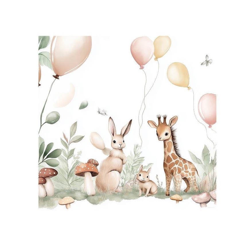 Laste lühter KIDS ROOM 1xE27/60W/230V Ø 40 cm loomakesed