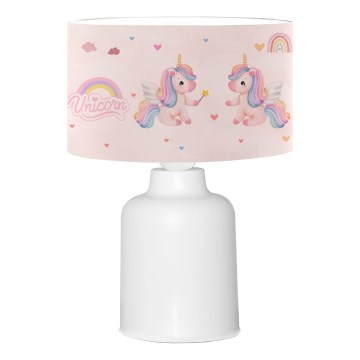 Laste öölamp CANDY 1xE27/40W/230V roosa/valge