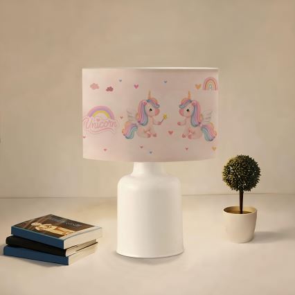Laste öölamp CANDY 1xE27/40W/230V roosa/valge