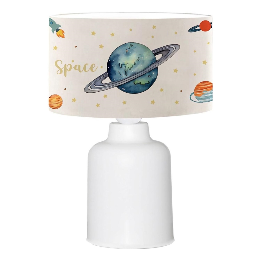 Laste öölamp CANDY 1xE27/40W/230V valge/mitmevärviline