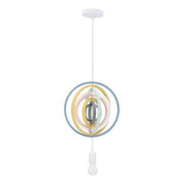 Laste ripplamp HOOPS 1xE27/20W/230V läbimõõt 27 cm mitmevärviline