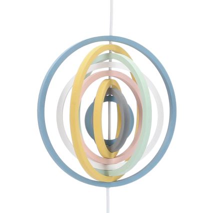 Laste ripplamp HOOPS 1xE27/20W/230V läbimõõt 27 cm mitmevärviline