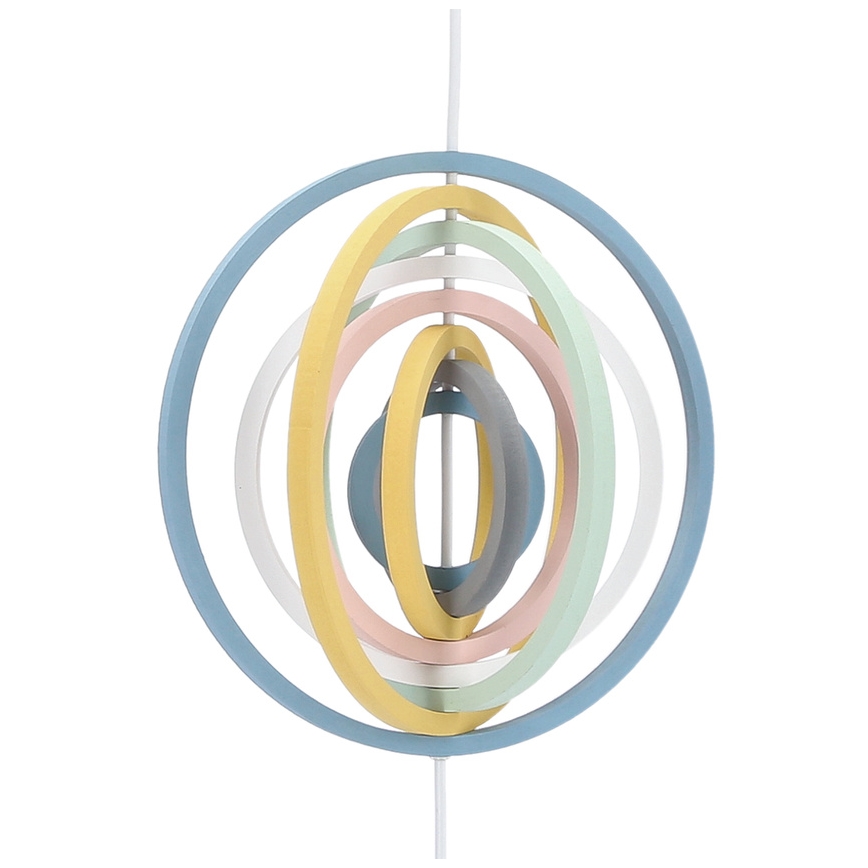 Laste ripplamp HOOPS 1xE27/20W/230V läbimõõt 27 cm mitmevärviline