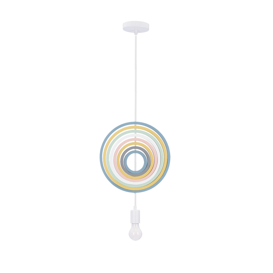 Laste ripplamp HOOPS 1xE27/20W/230V läbimõõt 27 cm mitmevärviline