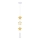 Laste ripplamp kaabliga STARS 1xE27/20W/230V kollane/valge