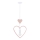 Laste rippvalgusti HEART 1xE27/20W/230V roosa/valge