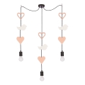 Laste riputatav lamp TRIO 3xE27/20W/230V roosa/valge