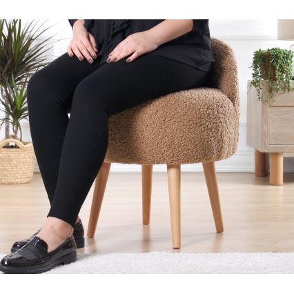 Laste tugitool MIKI, läbimõõt 46 cm, pruun