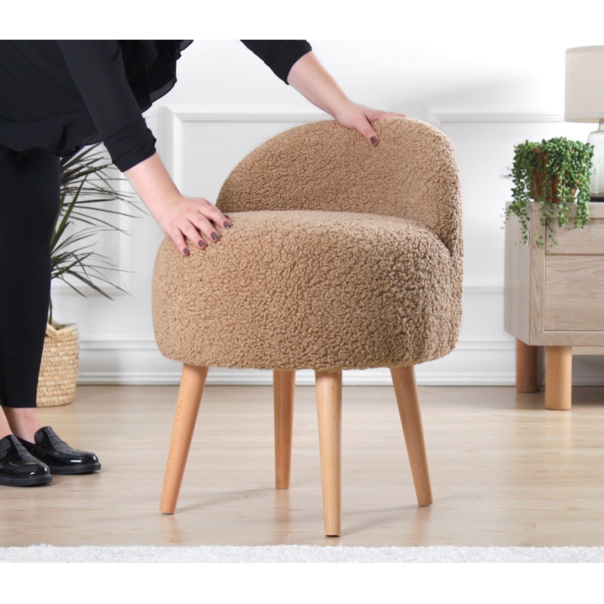 Laste tugitool MIKI, läbimõõt 46 cm, pruun