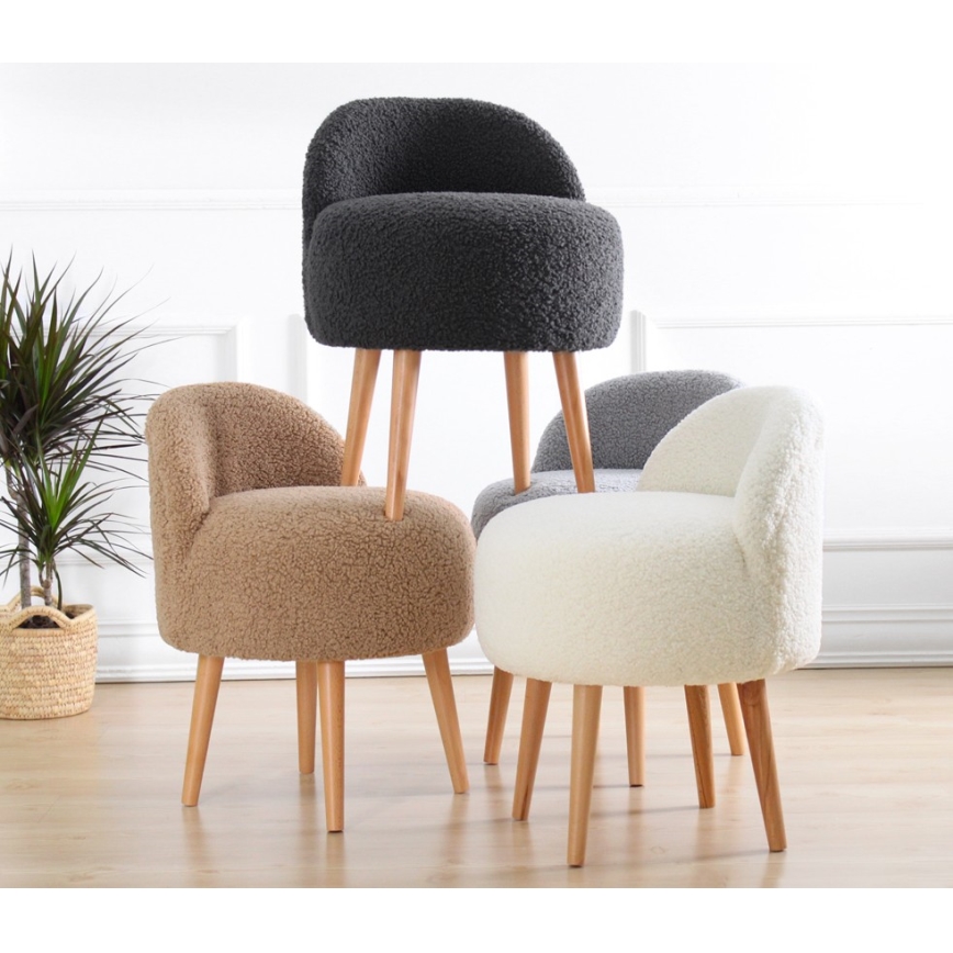 Laste tugitool MIKI, läbimõõt 46 cm, pruun