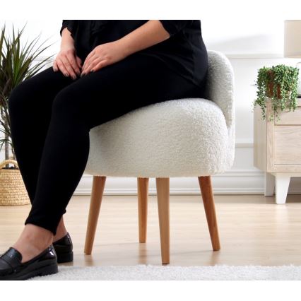 Laste tugitool MIKI, läbimõõt 46 cm, valge