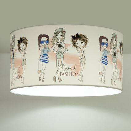 Lastetoa laelamp GIRLS VIBES 1xE27/60W/230V, läbimõõt 40 cm, tüdrukutele
